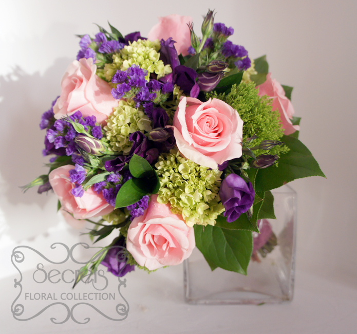 Bridal Bouquets Secrets Fl Collection Toronto Wedding Flowers A Bridal Bouquet With Lots Of Textures Created Fresh Light Pink Roses Purple