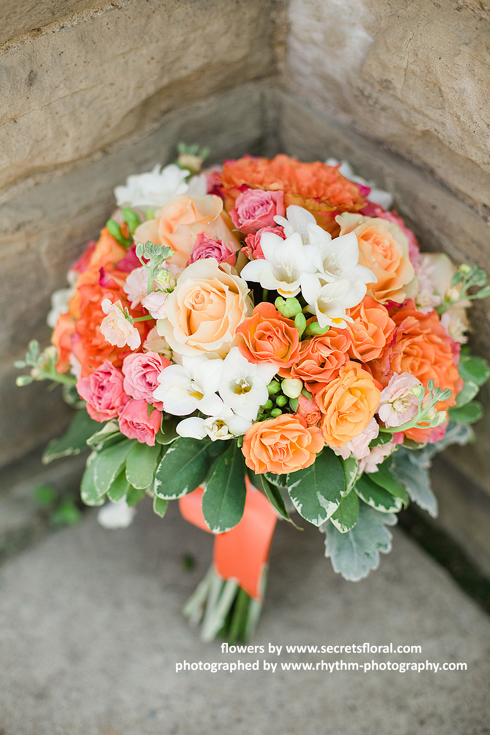 Coral Garden Rose bridal bouquets - secrets floral collection - toronto wedding flowers Coral Garden Rose bridal bouquets - secrets floral collection - toronto wedding flowers